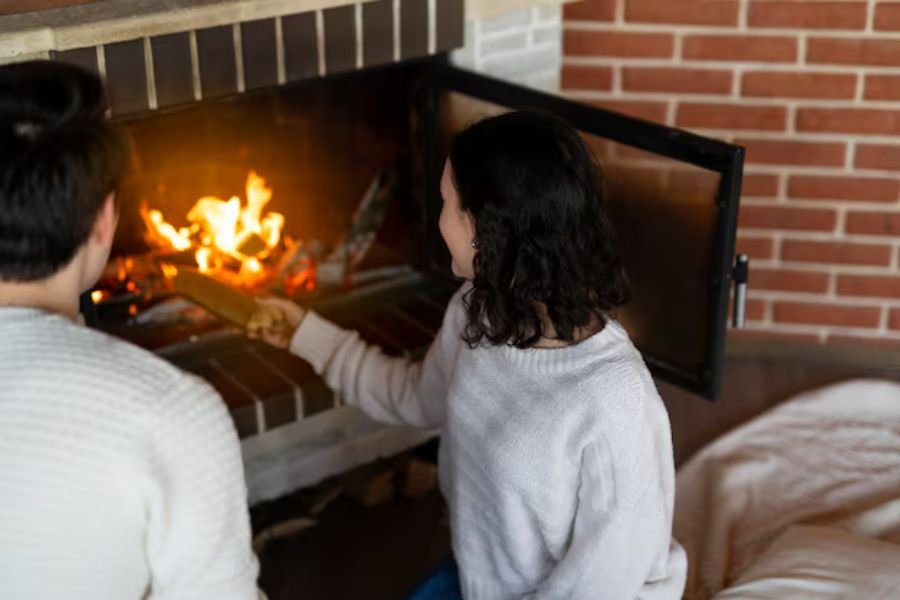 Fire Place Installation​ (2)