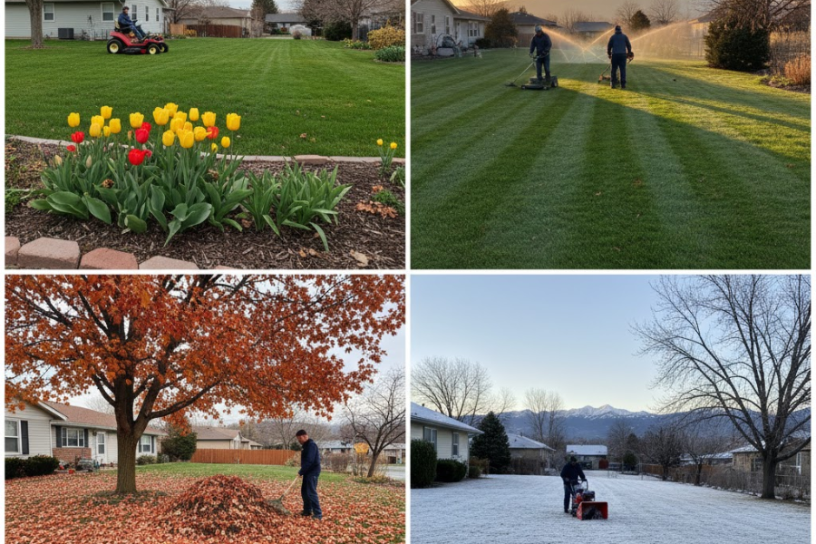 seasonal lawn care Commerce City CO